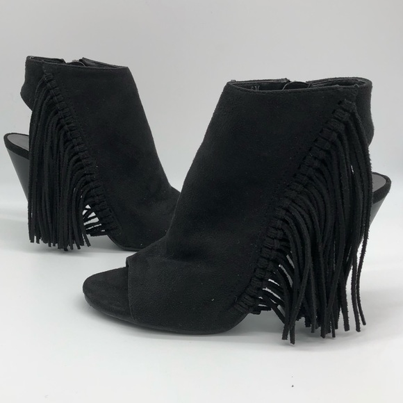 Coconuts by Matisse Shoes - Coconuts by Matisse Open Toe Fringe Booties